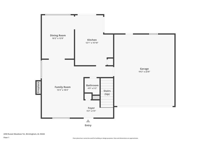 2,015/Mo, 2250 Russet Meadows Terrace Birmingham, AL 35244 Floor Plan View