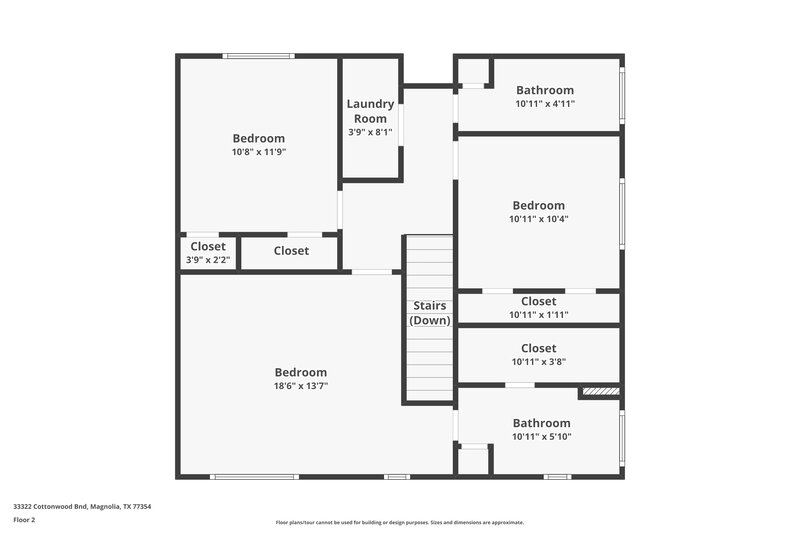 1,785/Mo, 33322 Cottonwood Bnd Magnolia, TX 77354 Floor Plan View 2