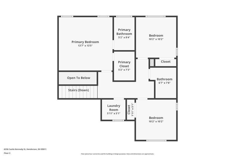 2,090/Mo, 6236 Castle Kennedy St Henderson, NV 89011 Floor Plan View