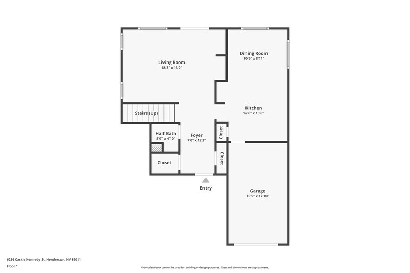 2,090/Mo, 6236 Castle Kennedy St Henderson, NV 89011 Floor Plan View 2