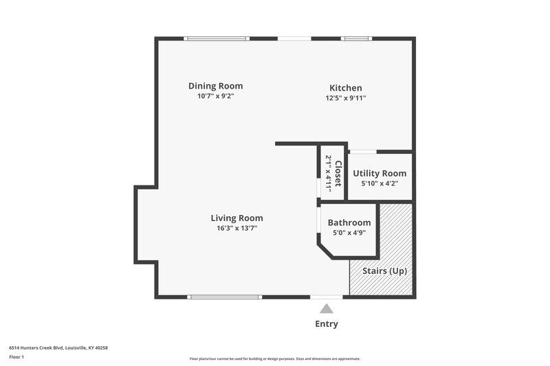 1,815/Mo, 6514 Hunters Creek Blvd Louisville, KY 40258 Floor Plan View