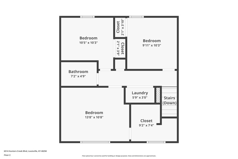 1,815/Mo, 6514 Hunters Creek Blvd Louisville, KY 40258 Floor Plan View 2
