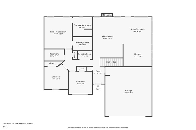 2,355/Mo, 1320 Dodd Trl Murfreesboro, TN 37128 Floor Plan View