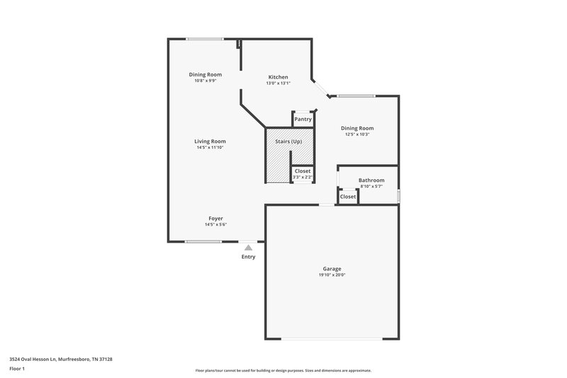 2,470/Mo, 3524 Oval Hesson Ln Murfreesboro, TN 37128 Floor Plan View 2