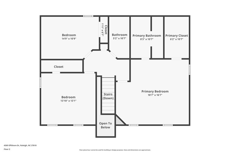 2,090/Mo, 4269 Offshore Dr Raleigh, NC 27610 Floor Plan View 2
