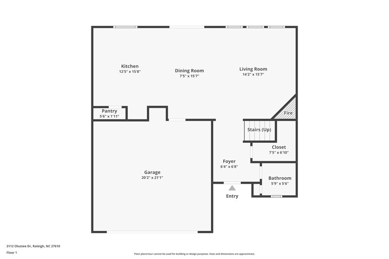 2,080/Mo, 3112 Olustee Dr Raleigh, NC 27610 Floor Plan View