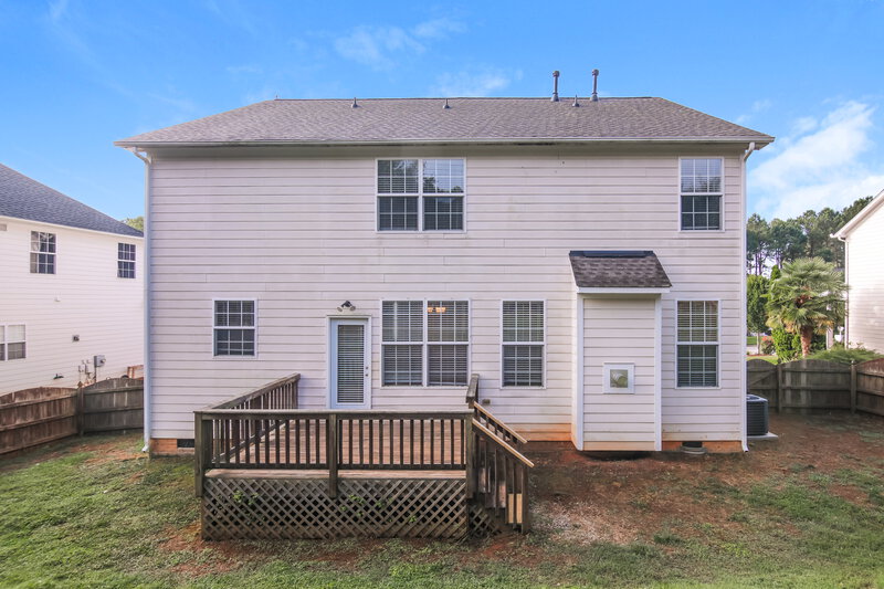 2,715/Mo, 1008 Martin Bench Court Wake Forest, NC 27587 Rear View