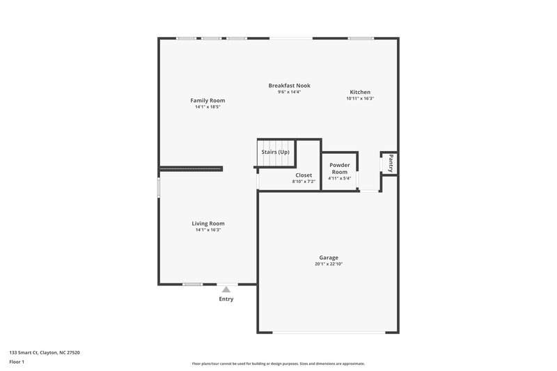 2,005/Mo, 133 Smart Court Clayton, NC 27520 Floor Plan View