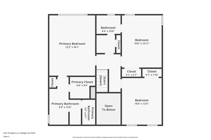 2,035/Mo, 5321 Pronghorn Ln Raleigh, NC 27610 Floor Plan View 2